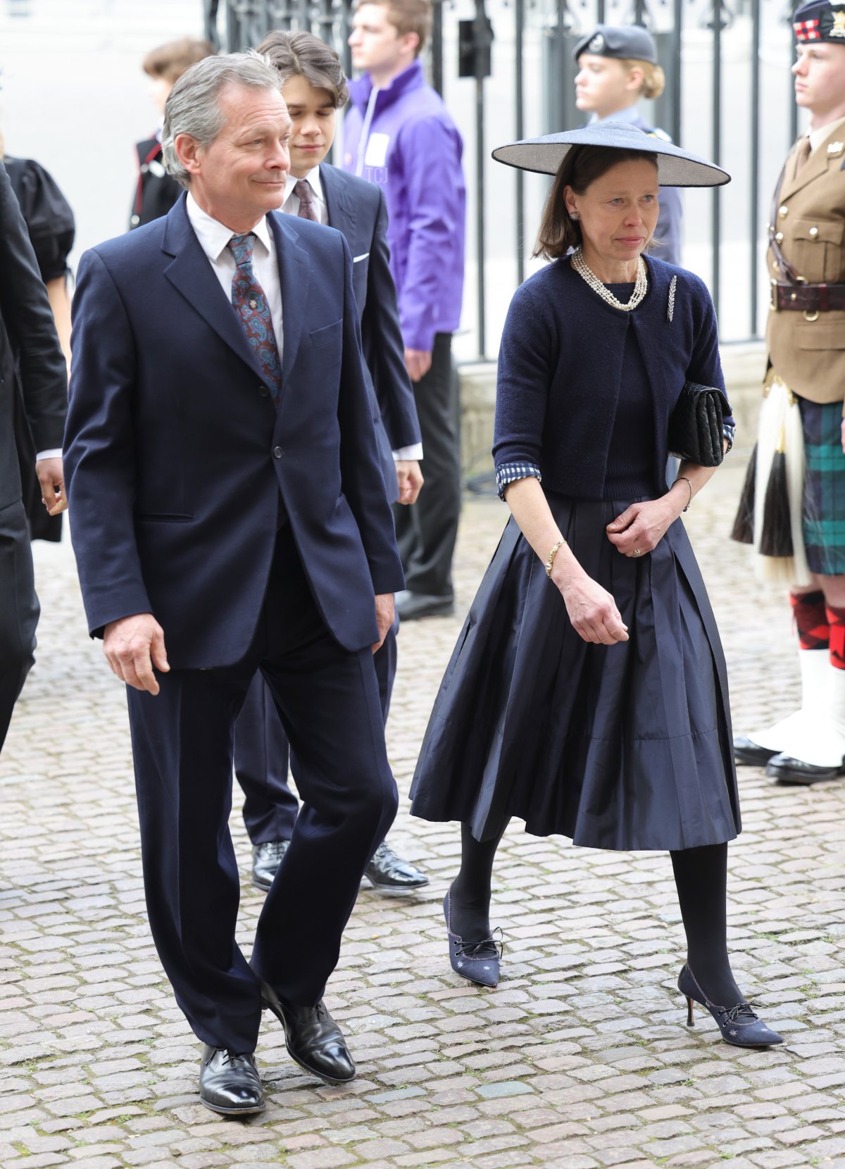 Daniel Chatto e Lady Sarah Chatto partecipano al servizio commemorativo per il Duca di Edimburgo all'Abbazia di Westminster il 29 marzo 2022 a Londra, Inghilterra