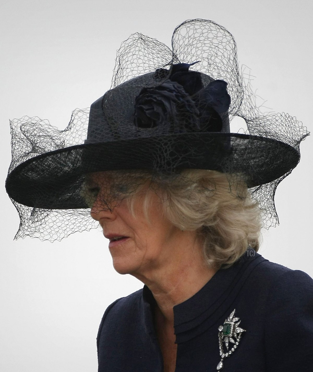 Camilla, Duchessa di Cornovaglia, arriva per l'inaugurazione ufficiale del nuovo Memoriale delle Forze Armate il 12 ottobre 2007, Lichfield, Inghilterra