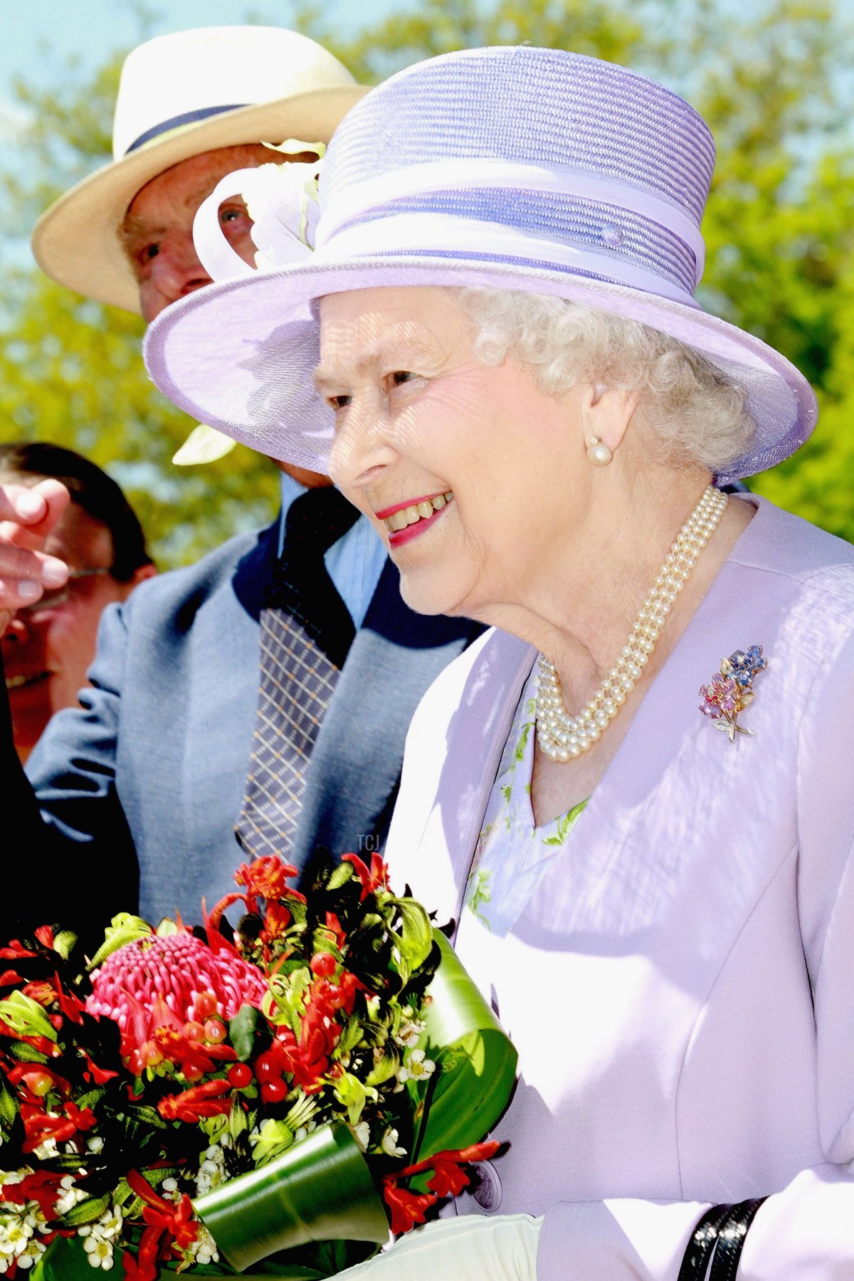 La regina Elisabetta II e il principe Filippo, duca di Edimburgo visitano il Floriade Flower Festival il 20 ottobre 2011 a Canberra, in Australia