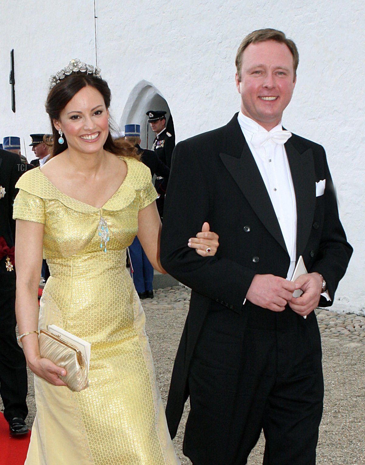 Gustav and Carina at the Danish royal wedding, 2008