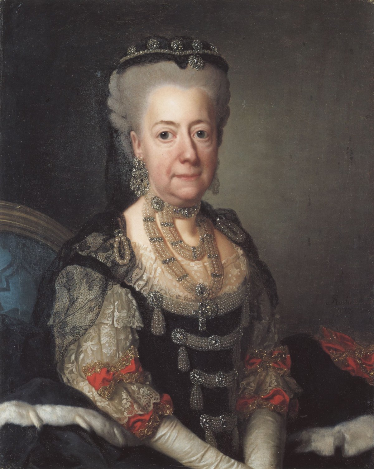 Alexander Roslin: Lovisa Ulrika (1720-1782), Regina Vedova di Svezia