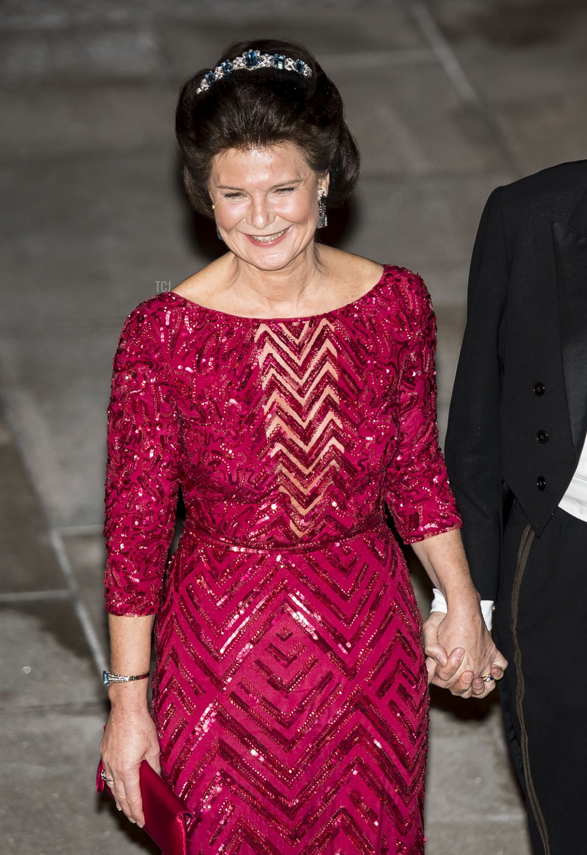 Il Principe Nicolaus del Liechtenstein e la Principessa Margaretha del Liechtenstein arrivano per una cena di gala al Palazzo Granducale, dopo il matrimonio civile del Principe ereditario Guillaume del Lussemburgo e della Contessa belga Stephanie de Lannoy, il 19 ottobre 2012, in Lussemburgo