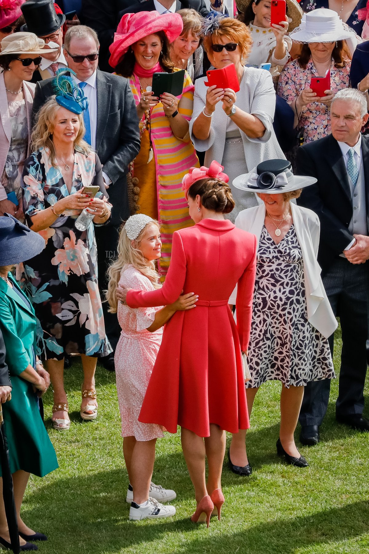 Catherine, Duchessa di Cambridge partecipa alla Festa di Giardino della Regina a Buckingham Palace il 18 maggio 2022 a Londra, Inghilterra