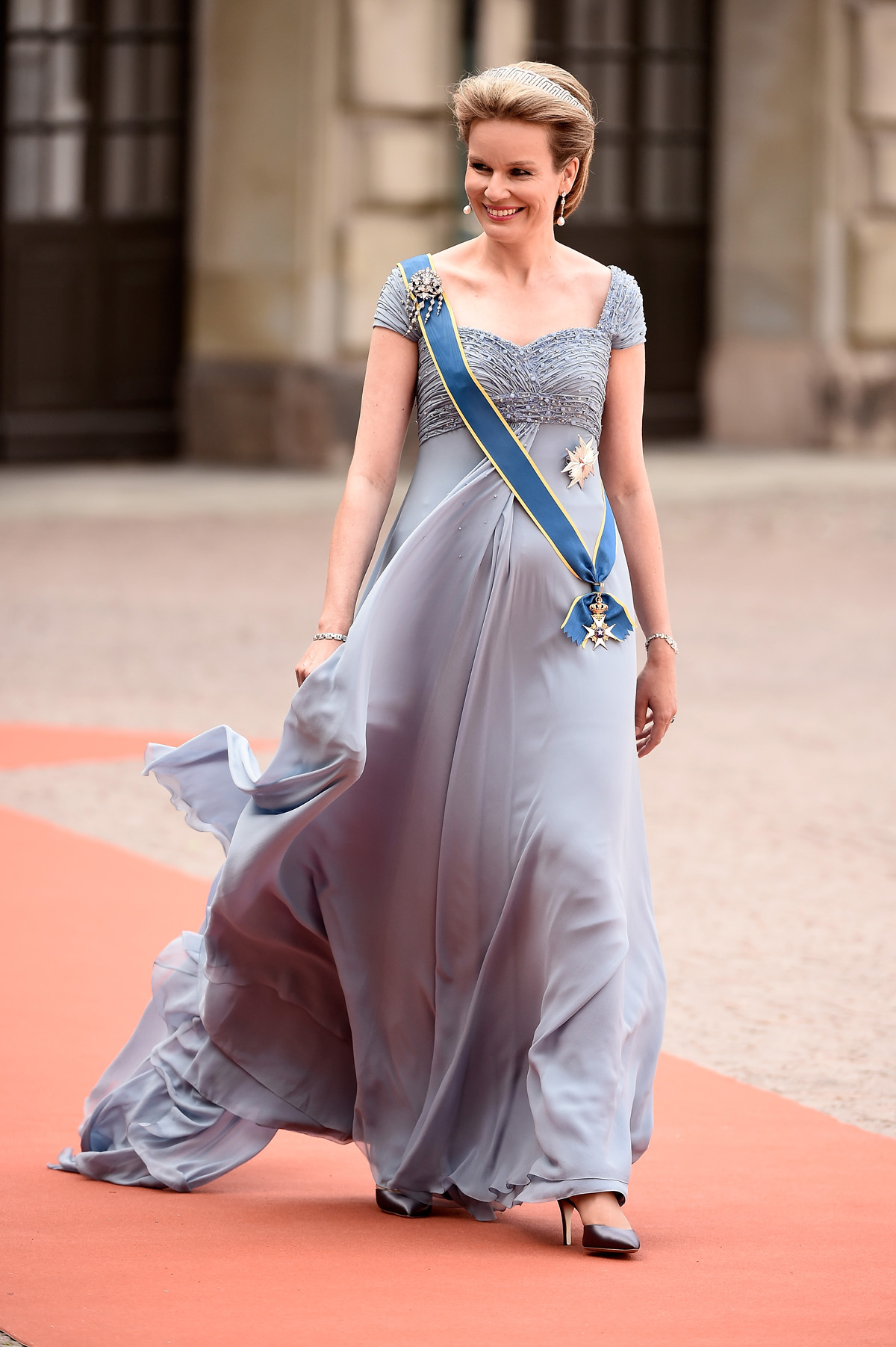 La Regina dei Belgi partecipa al matrimonio del Principe Carl Philip e della Principessa Sofia di Svezia a Stoccolma il 13 giugno 2015 (Ian Gavan/Getty Images)