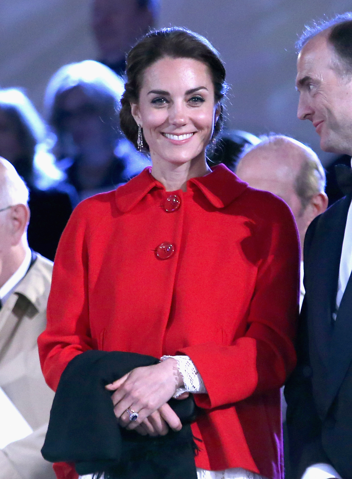 La Duchessa di Cambridge partecipa alla serata finale delle celebrazioni per il 90° compleanno della Regina a Windsor il 15 maggio 2016 (Chris Jackson/Getty Images)