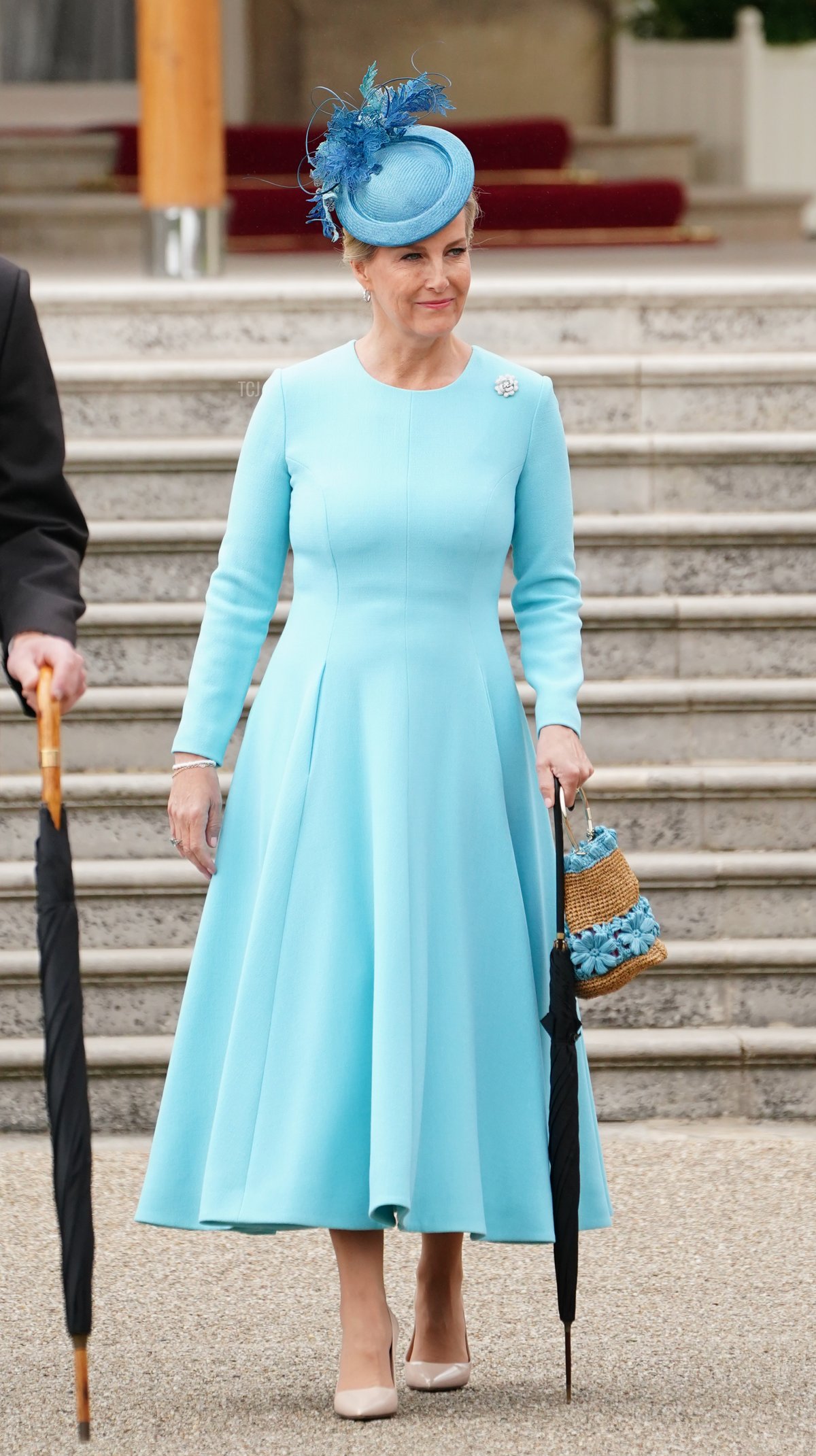 Prince William, Duke of Cambridge and Sophie, Countess of Wessex attend a Royal Garden Party at Buckingham Palace on May 25, 2022 in London, England