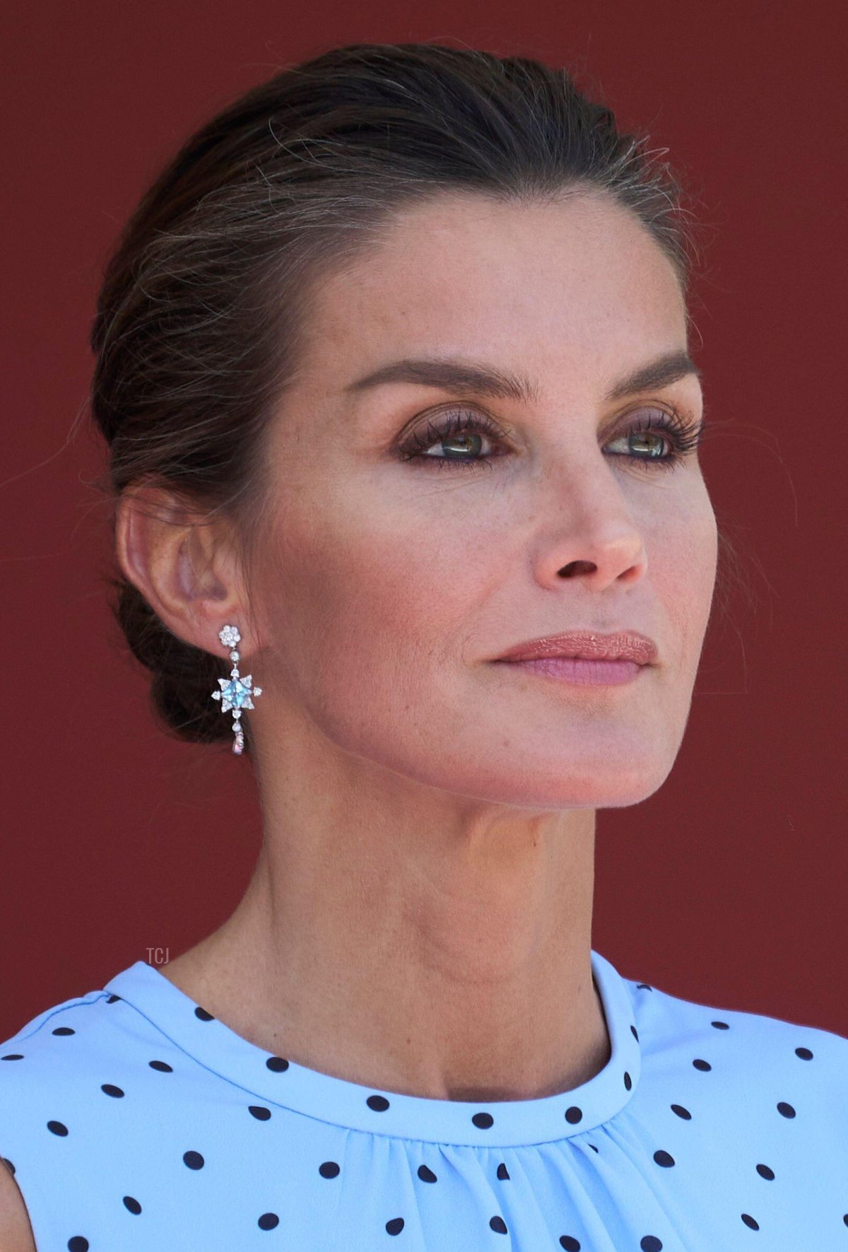 Queen Letizia of Spain attends Armed Forces Day on May 28, 2022 in Huesca, Spain