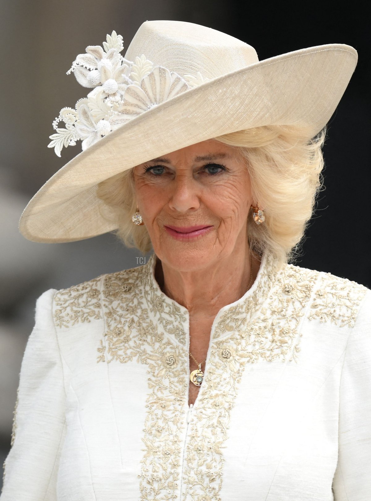 La Duchessa di Cornovaglia, Camilla, lascia dopo aver partecipato al Servizio Nazionale di Ringraziamento per il regno della Regina presso la Cattedrale di San Paolo a Londra il 3 giugno 2022, come parte delle celebrazioni del giubileo di platino della Regina Elisabetta II