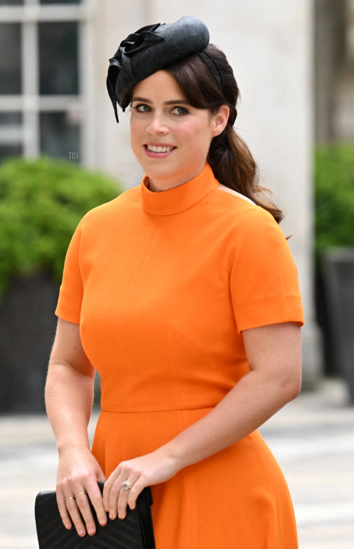 La Principessa Eugenie di York arriva per una reception ospitata dal Lord Mayor di Londra al Guildhall il 3 giugno 2022 come parte delle celebrazioni del giubileo di platino della Regina Elisabetta II