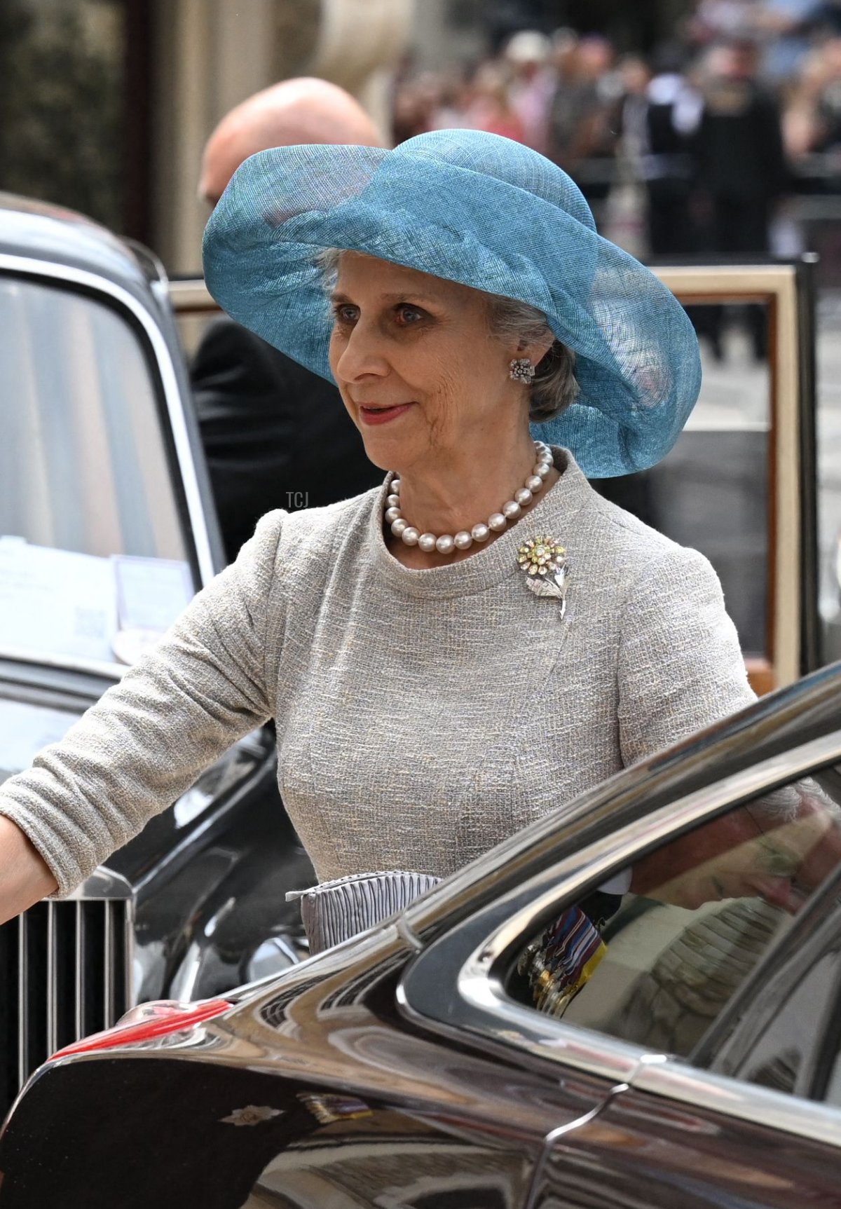 La Duchessa di Gloucester, Birgitte, e il Principe Richard, Duca di Gloucester, arrivano per una reception ospitata dal Lord Mayor di Londra al Guildhall il 3 giugno 2022 come parte delle celebrazioni del giubileo di platino della Regina Elisabetta II