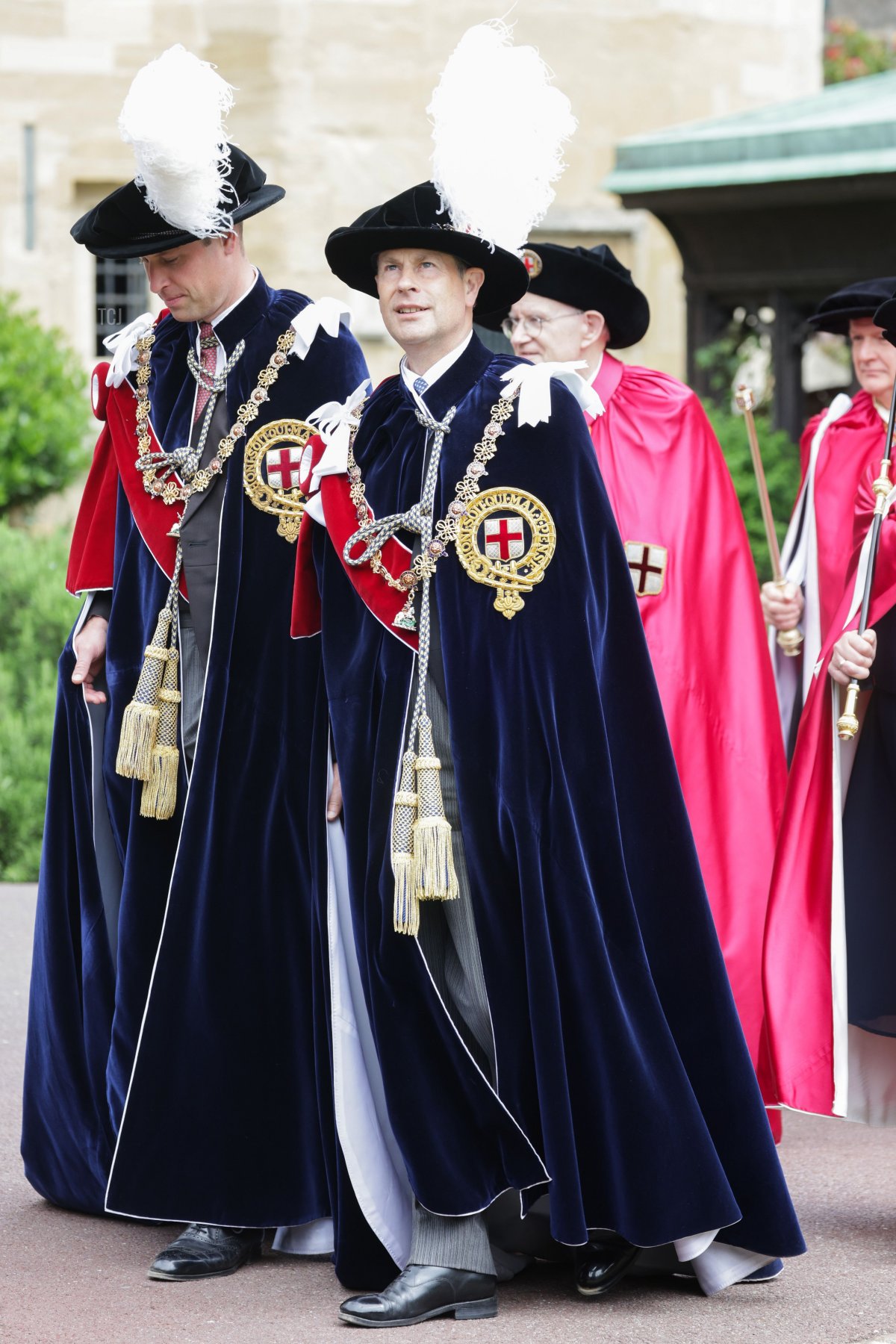 Il Principe William, Duca di Cambridge e il Principe Edoardo, Conte di Wessex partecipano al servizio dell'Ordine Della Giarrettiera presso la Cappella di San Giorgio il 13 Giugno 2022 a Windsor, Inghilterra