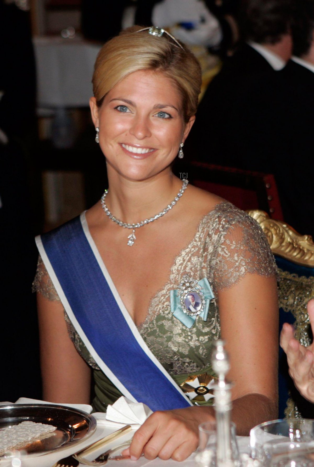 La Principessa Madeleine di Svezia a una cena di gala per il presidente del Brasile, al Palazzo Reale di Stoccolma, Svezia martedì 11 settembre 2007