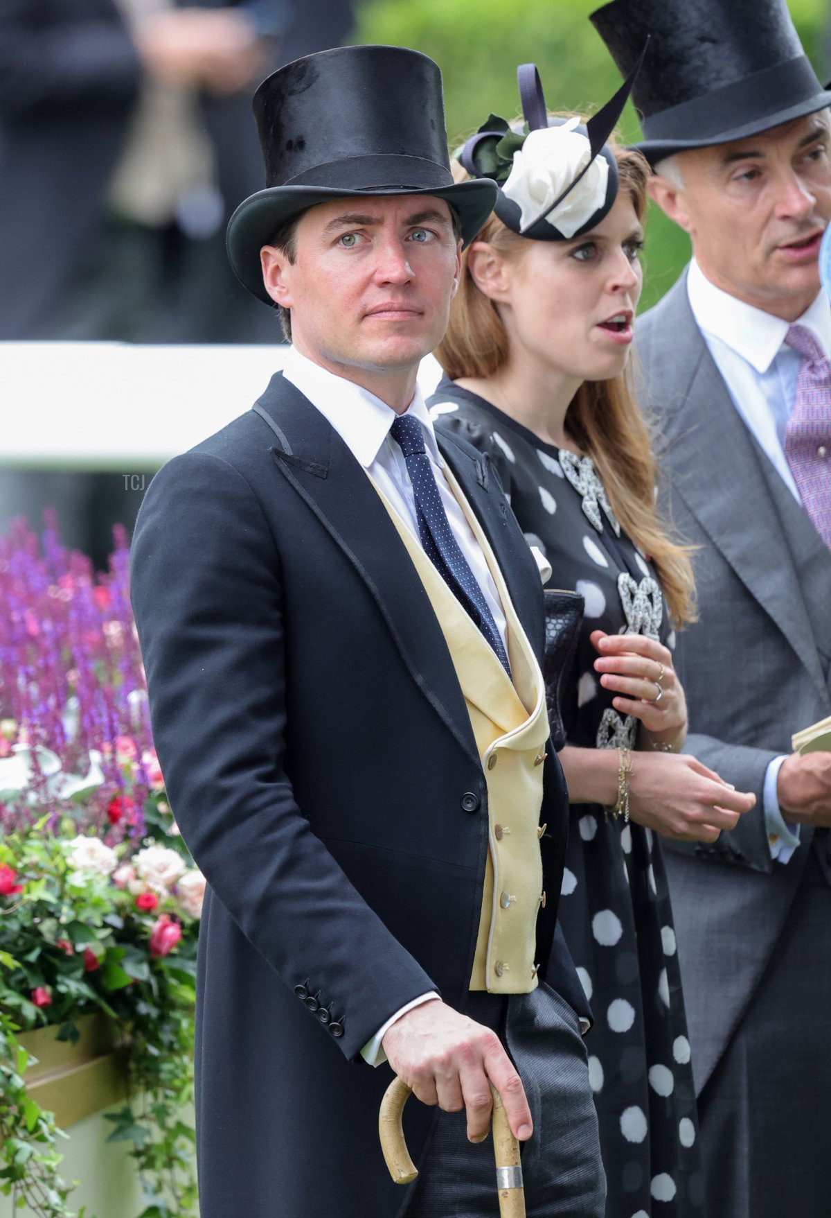 Edoardo Mapelli Mozzi e la Principessa Beatrice di York arrivano nel parco parata mentre partecipano a Royal Ascot 2022 all'ippodromo di Ascot il 18 giugno 2022 ad Ascot, Inghilterra