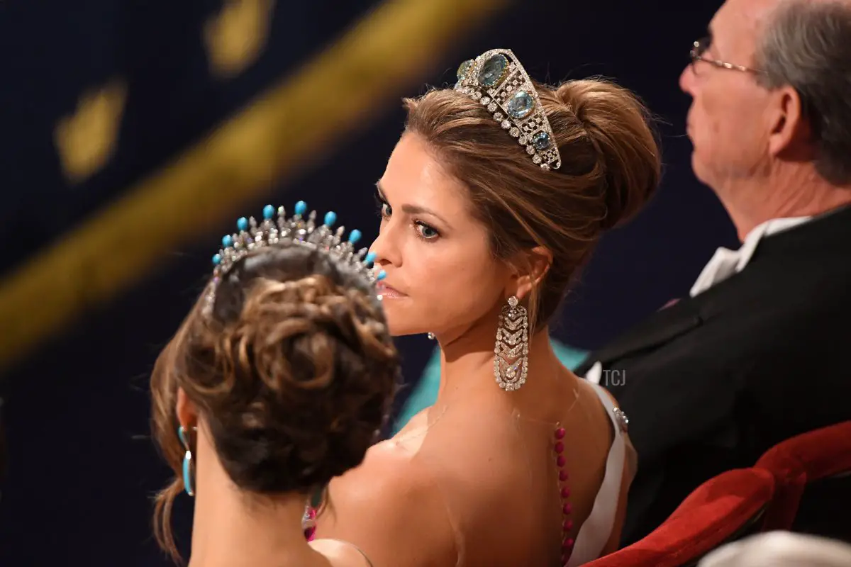 La Principessa Madeleine di Svezia partecipa alla Cerimonia di Premiazione del Premio Nobel presso l'Auditorium il 10 dicembre 2019 a Stoccolma, Svezia