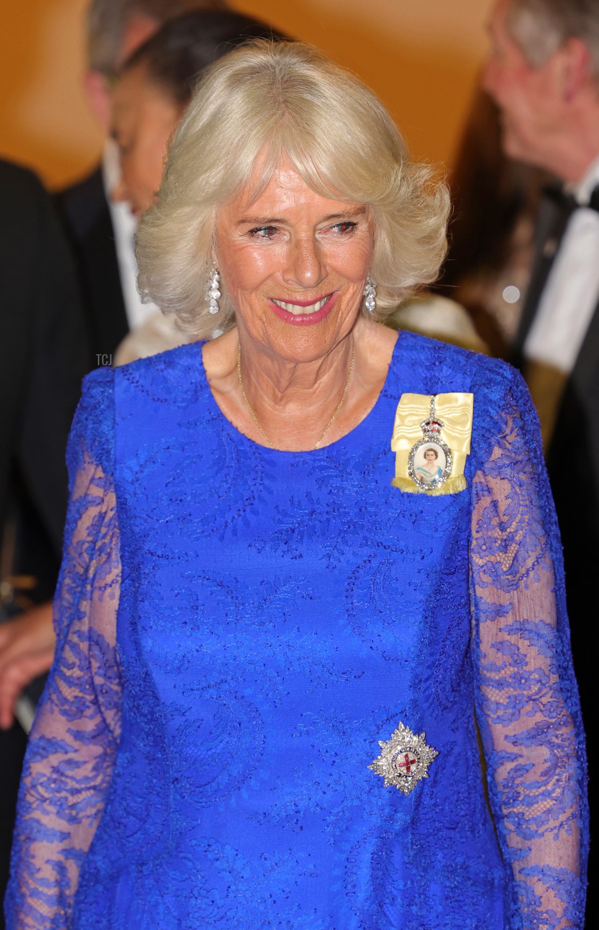 Camilla, Duchessa di Cornovaglia, arriva alla cena del Commonwealth Heads of Government al Marriott Hotel il 24 giugno 2022 a Kigali, Rwanda