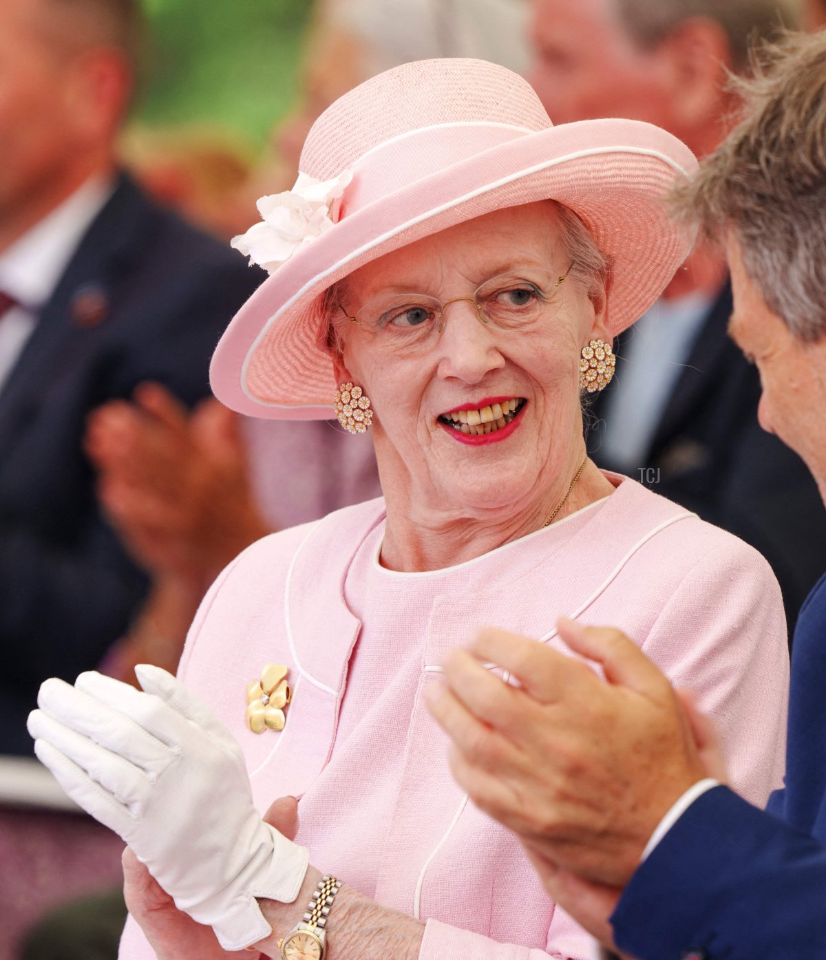 La Regina Margrethe II durante un'importante inaugurazione