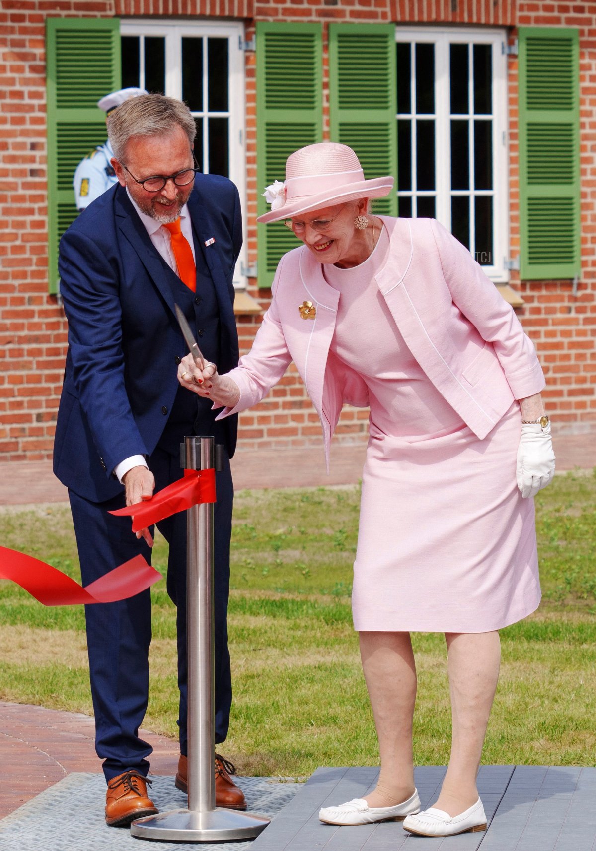 La Regina Margrethe II inaugura il nuovo museo danese dei rifugiati FLUGT a Oksboel, Danimarca