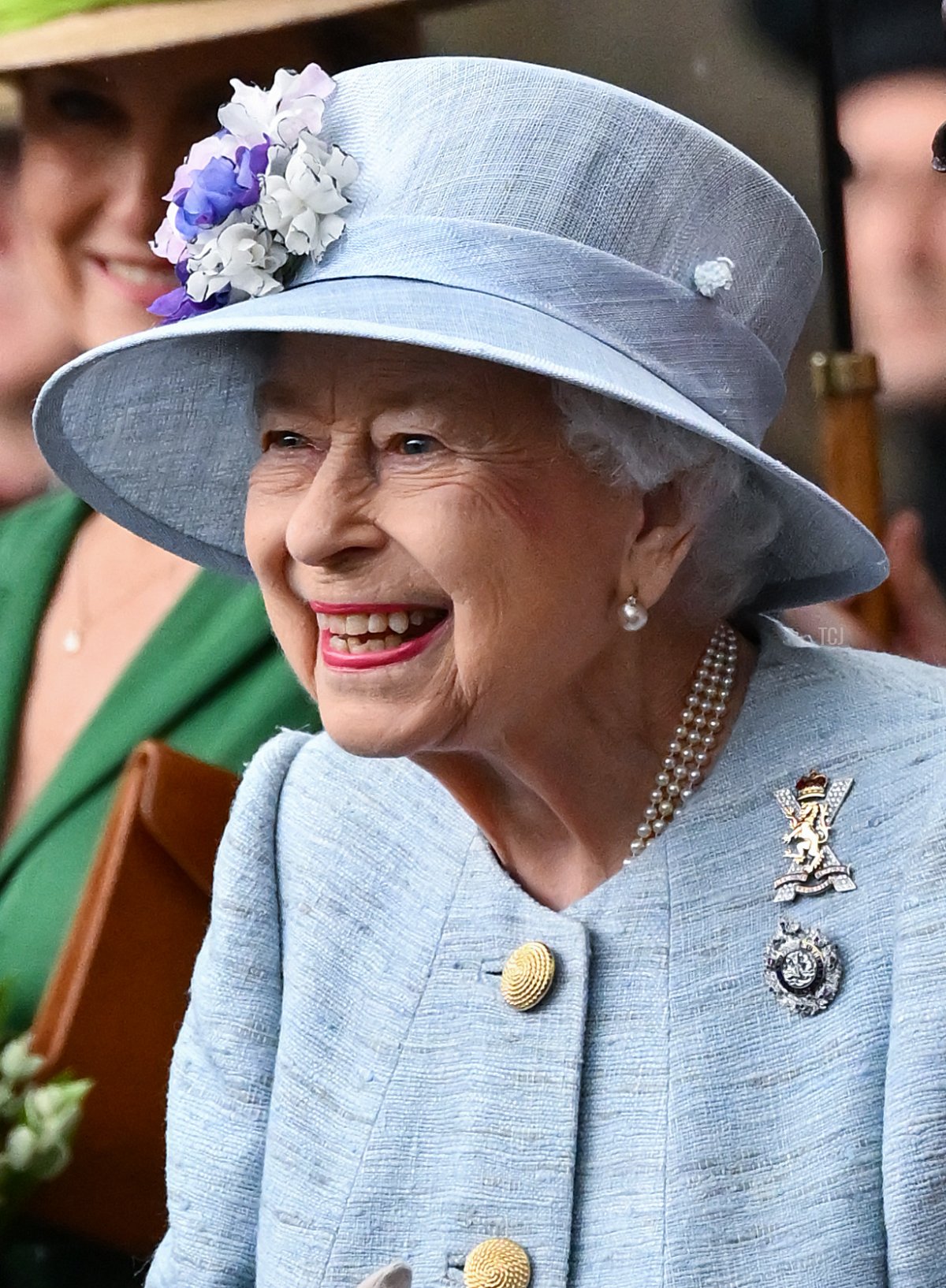 La Regina Elisabetta II durante la Cerimonia delle Chiavi a Holyroodhouse il 27 Giugno 2022 a Edimburgo, Scozia