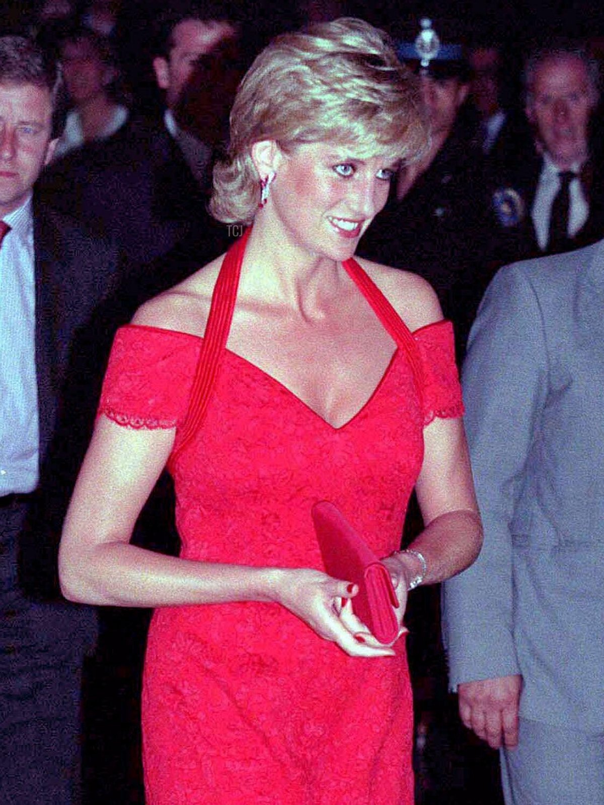 Diana, Principessa del Galles, arriva per una cena a Buenos Aires, Argentina il 28 novembre 1995