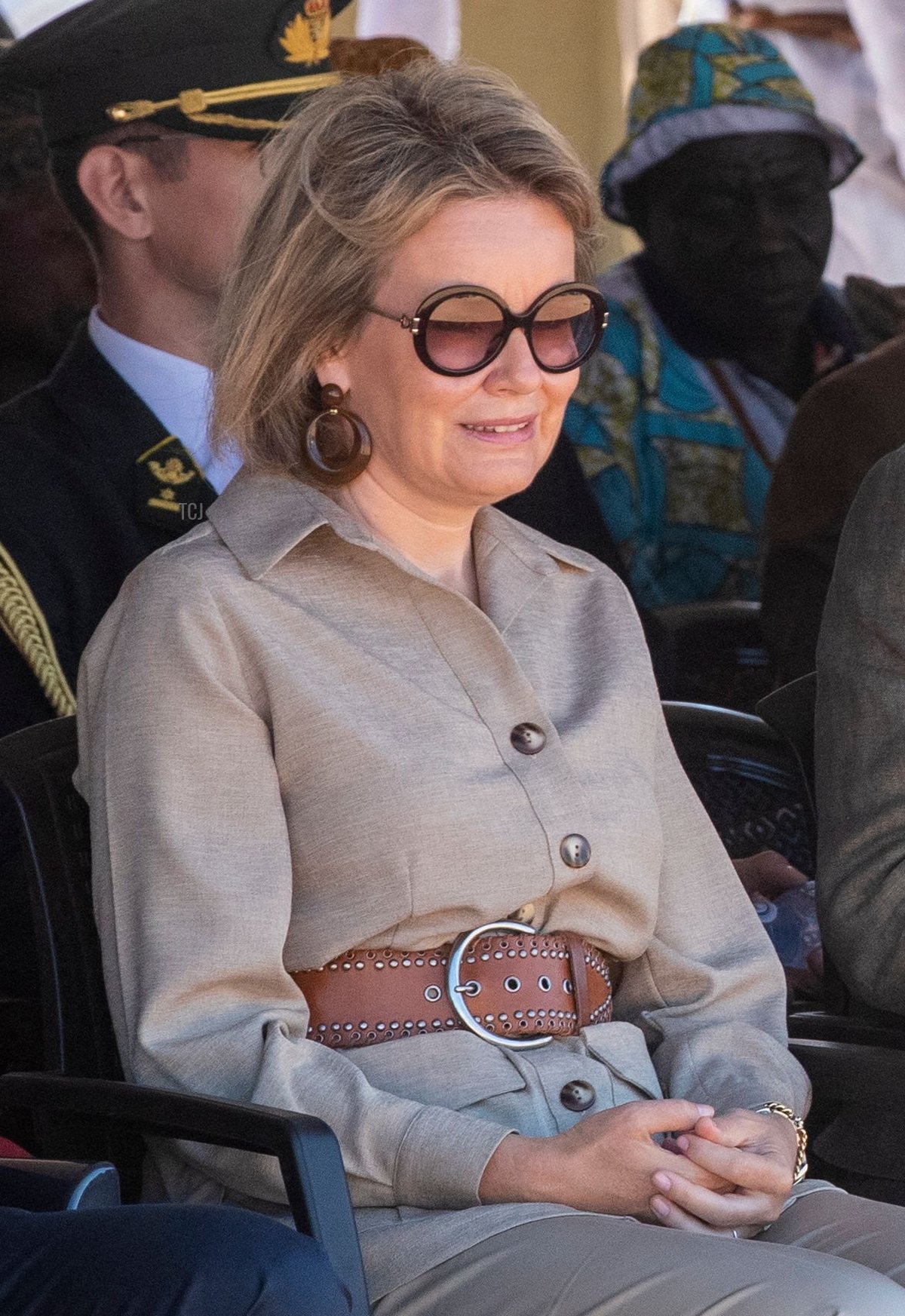 La regina Mathilde del Belgio e il re Philippe - Filip del Belgio durante una visita al villaggio di Katanga, durante la visita ufficiale della coppia reale belga nella Repubblica Democratica del Congo, sabato 11 giugno 2022