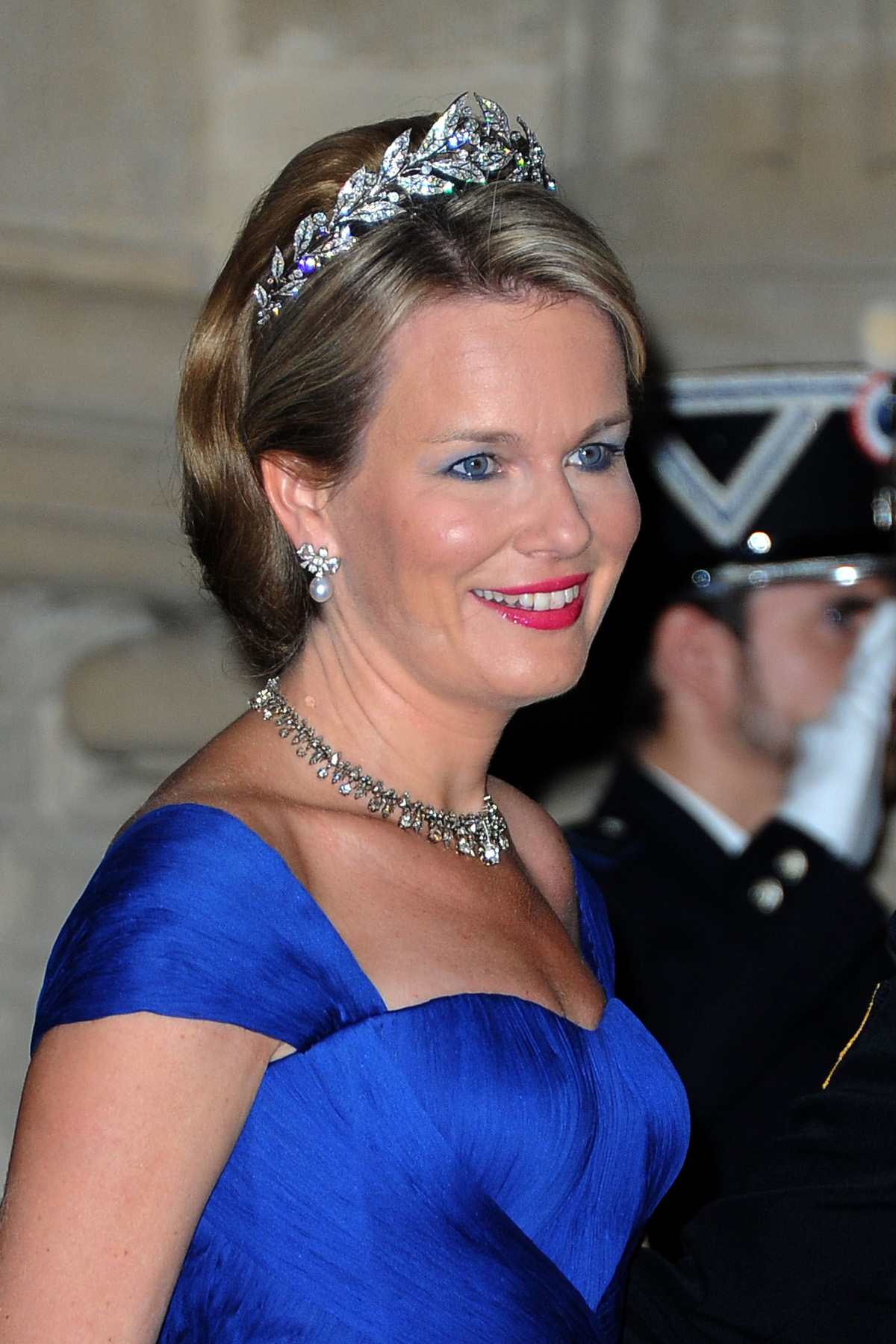 La Duchessa di Brabant partecipa a una cena di gala la vigilia del matrimonio del Granduca e della Granduchessa ereditari di Lussemburgo, 19 ottobre 2012 (Pascal Le Segretain/Getty Images)