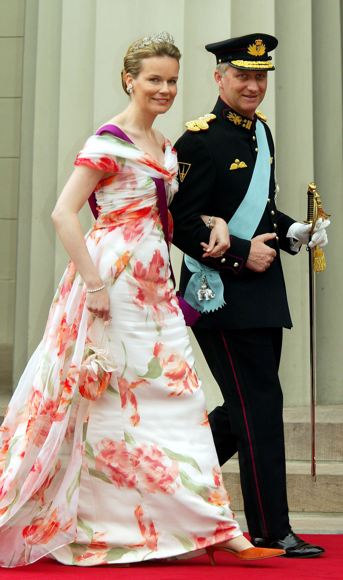 Il Duca e la Duchessa di Brabant partecipano al matrimonio del Principe e della Principessa di Danimarca a Copenaghen il 14 maggio 2004 (Pascal Le Segretain/Getty Images)