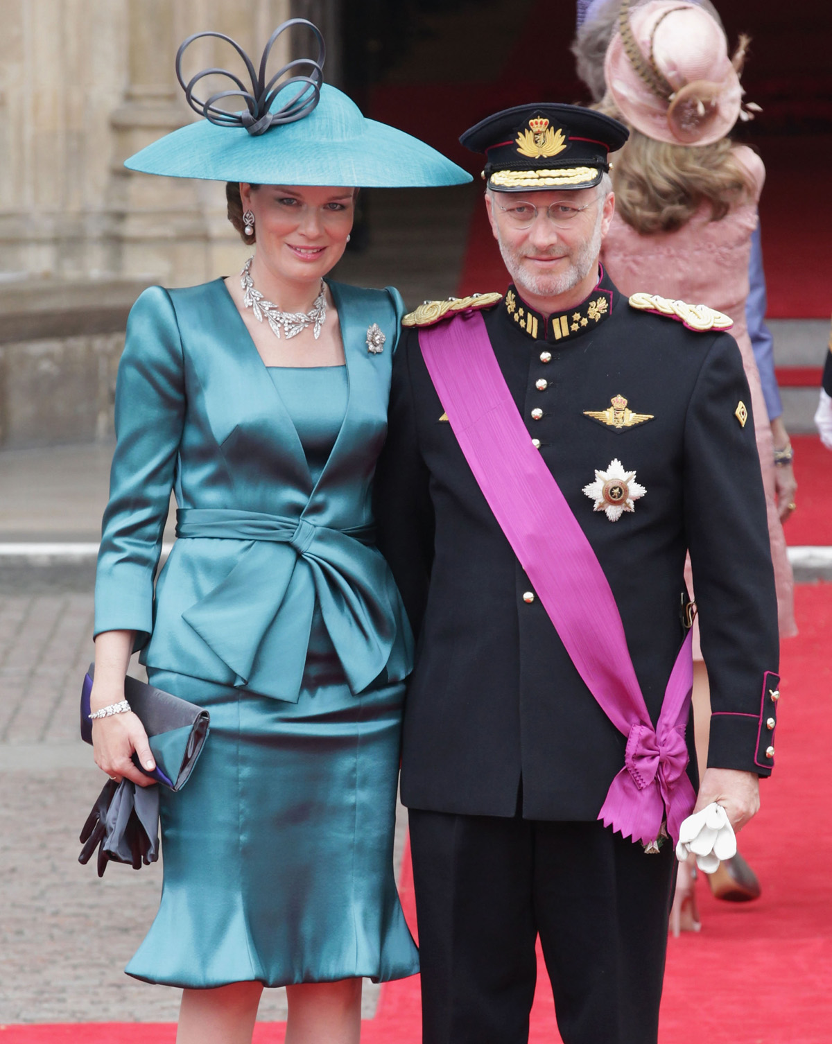 Il Duca e la Duchessa di Brabant partecipano al matrimonio del Duca e della Duchessa di Cambridge all'Abbazia di Westminster a Londra il 29 aprile 2011 (Chris Jackson/Getty Images)