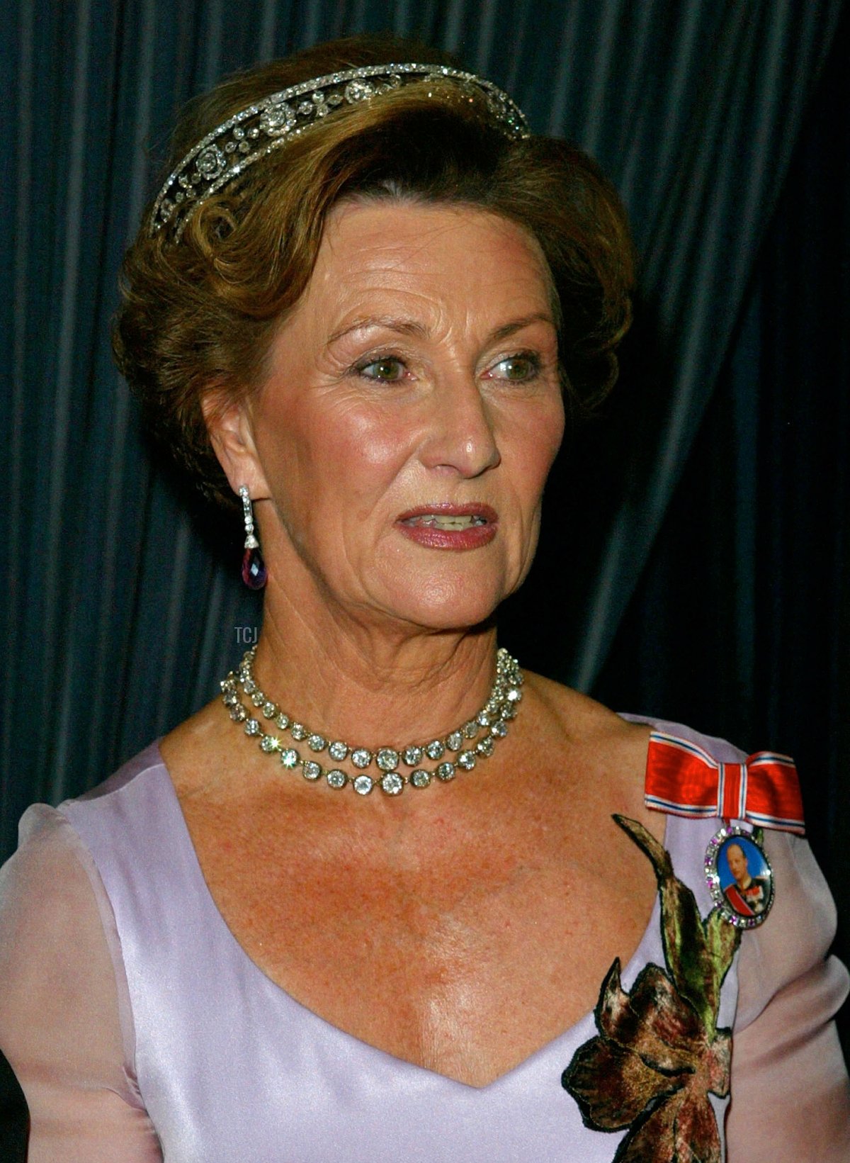 La Regina Sonja di Norvegia partecipa alla Cena di Gala Annuale della American-Scandinavian Foundation il 15 ottobre 2002 a New York City