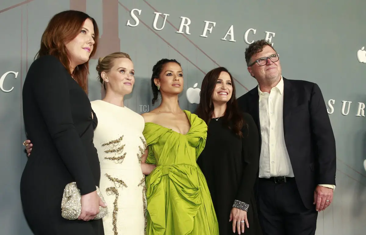 La produttrice Veronica West, l'attrice-produttrice Reese Witherspoon, l'attrice britannica Gugu Mbatha-Raw e la produttrice Lauren Neustadter partecipano alla premiere di New York di 