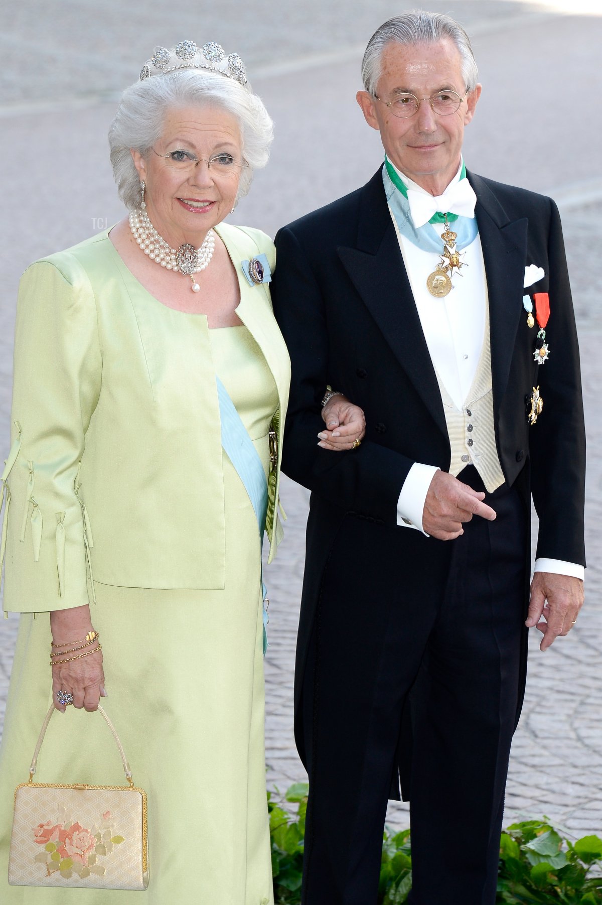 La Principessa Cristina, signora Magnuson e Tord Magnuson partecipano al matrimonio della Principessa Madeleine di Svezia e Christopher O'Neill, ospitato dal Re Carl Gustaf XIV e dalla Regina Silvia al Palazzo Reale dell'8 giugno 2013 a Stoccolma, Svezia