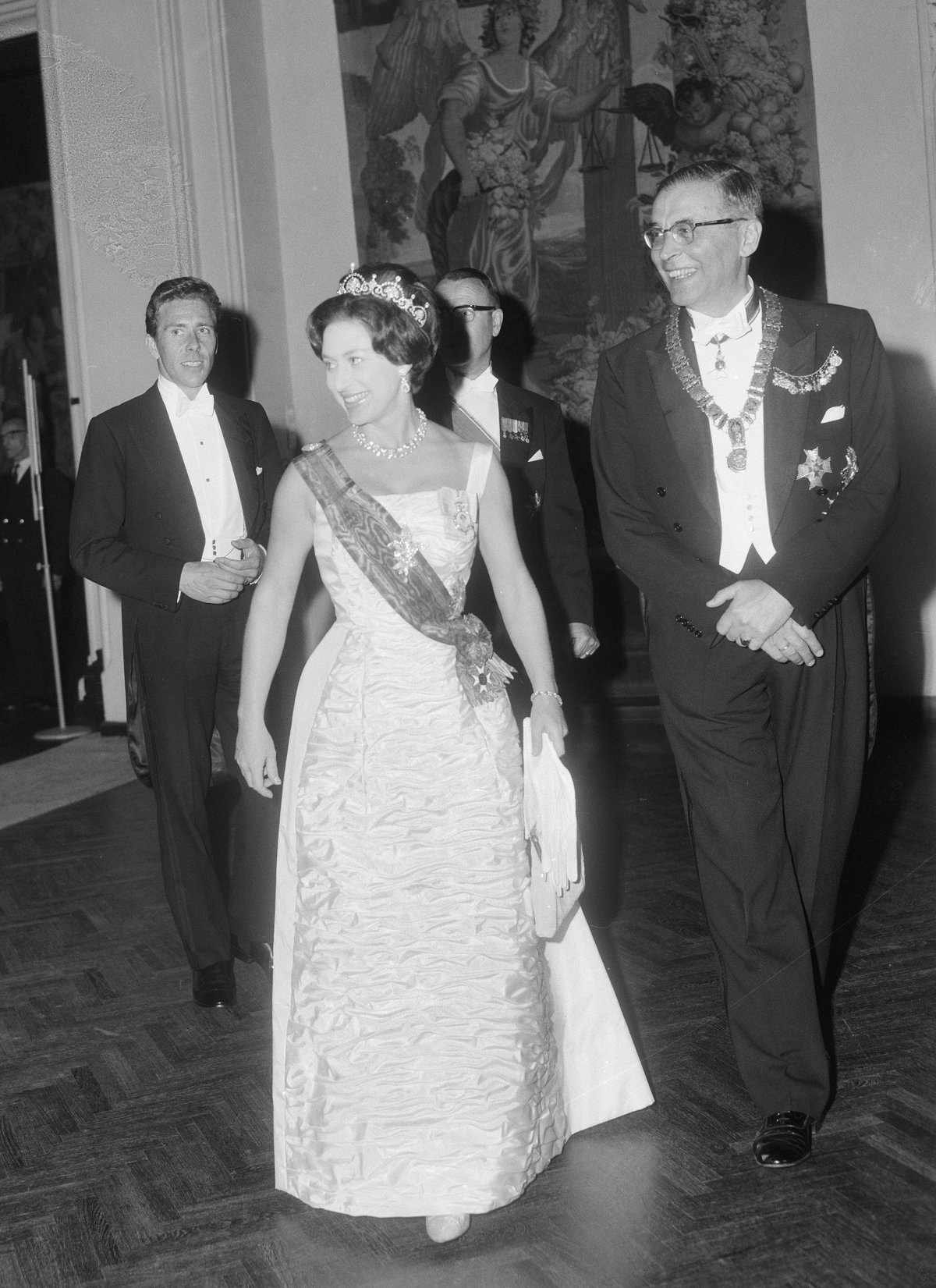 La Principessa Margaret e Lord Snowdon partecipano a una ricezione al Rijksmuseum di Amsterdam, maggio 1965