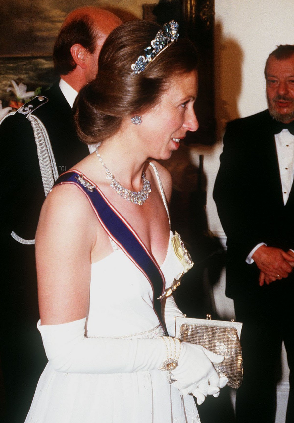 La Principessa Anna al banchetto di stato in Belgrave Square, luglio 1986