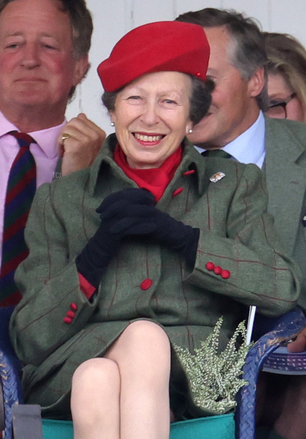 Princess Anne, Princess Royal attends the Braemar Highland Gathering at the Princess Royal & Duke of Fife Memorial Park on September 03, 2022 in Braemar, Scotland