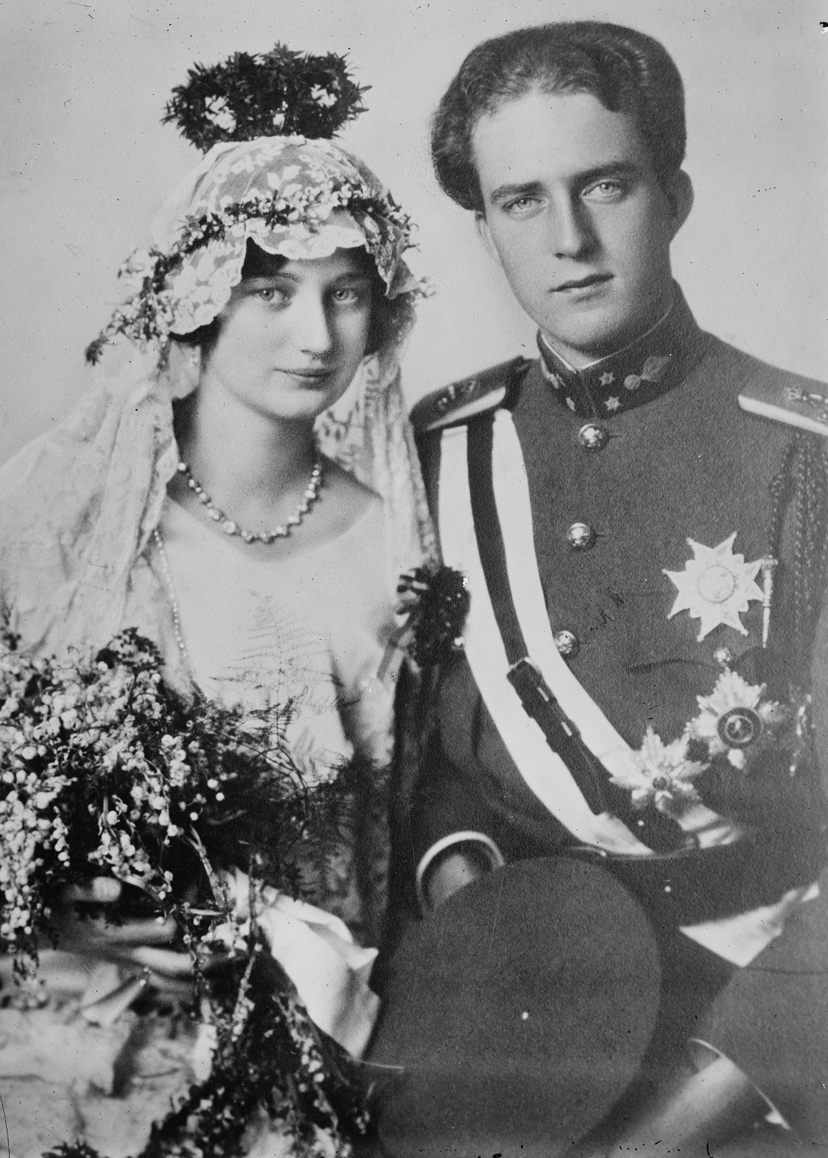 Ritratto di matrimonio di re Leopoldo III e della regina Astrid del Belgio, 1926