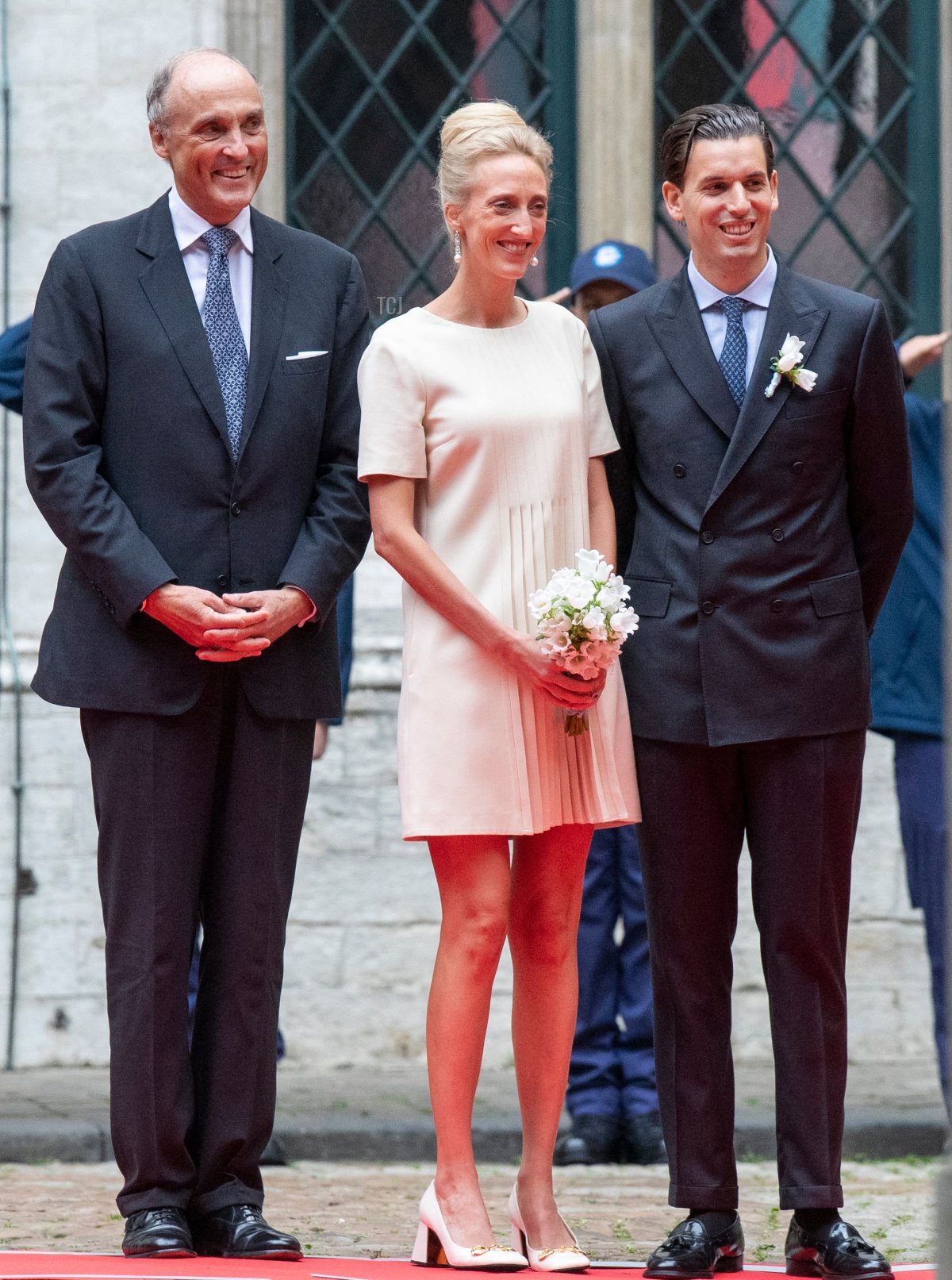 La Principessa Astrid e il Principe Lorenz del Belgio, la Principessa Maria Laura e William Isvy arrivano al matrimonio ufficiale presso il Municipio di Bruxelles, di Maria-Laura del Belgio e William Isvy, sabato 10 settembre 2022, a Bruxelles