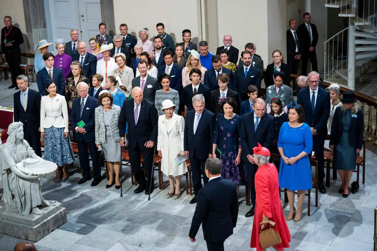 La Regina Margherita II di Danimarca arriva per partecipare a un servizio per segnare il 50° anniversario del suo accesso al trono, presso la Cattedrale di Copenaghen, l'11 settembre 2022