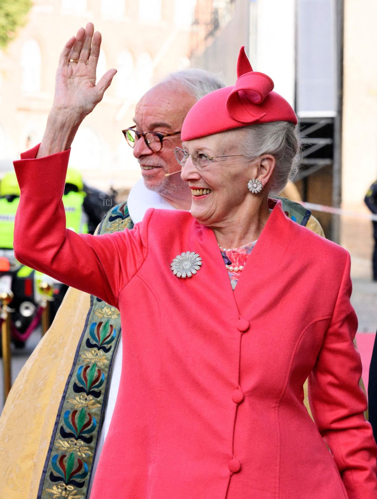 La Regina Margherita II di Danimarca arriva alla Cattedrale di Copenaghen, l'11 settembre 2022, per partecipare a un servizio per segnare il 50° anniversario del suo accesso al trono