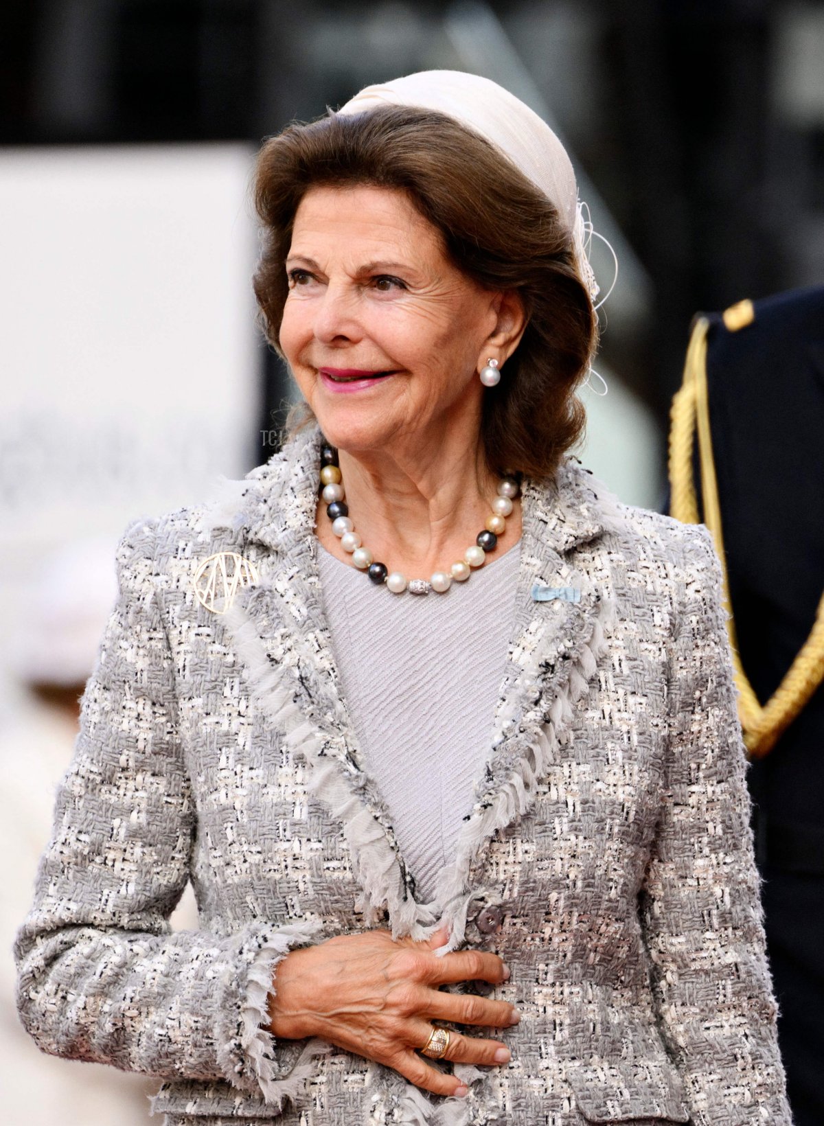 Il Re Carl Gustav XVI e la Regina Silvia di Svezia arrivano per un servizio in chiesa per segnare il 50° anniversario dell'accesso al trono della Regina Margherita II di Danimarca, nella Cattedrale di Copenaghen, l'11 settembre 2022