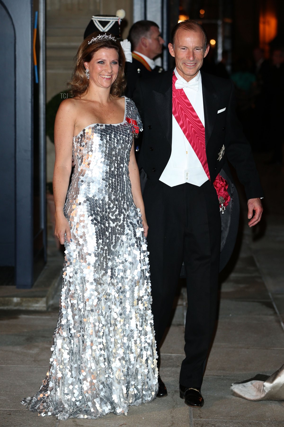 La Principessa Martha Louise di Norvegia e il Principe Kyril di Bulgaria partecipano alla cena di gala per il matrimonio del Principe Guillaume di Lussemburgo e Stephanie de Lannoy al Palazzo Granducale il 19 ottobre 2012 in Lussemburgo