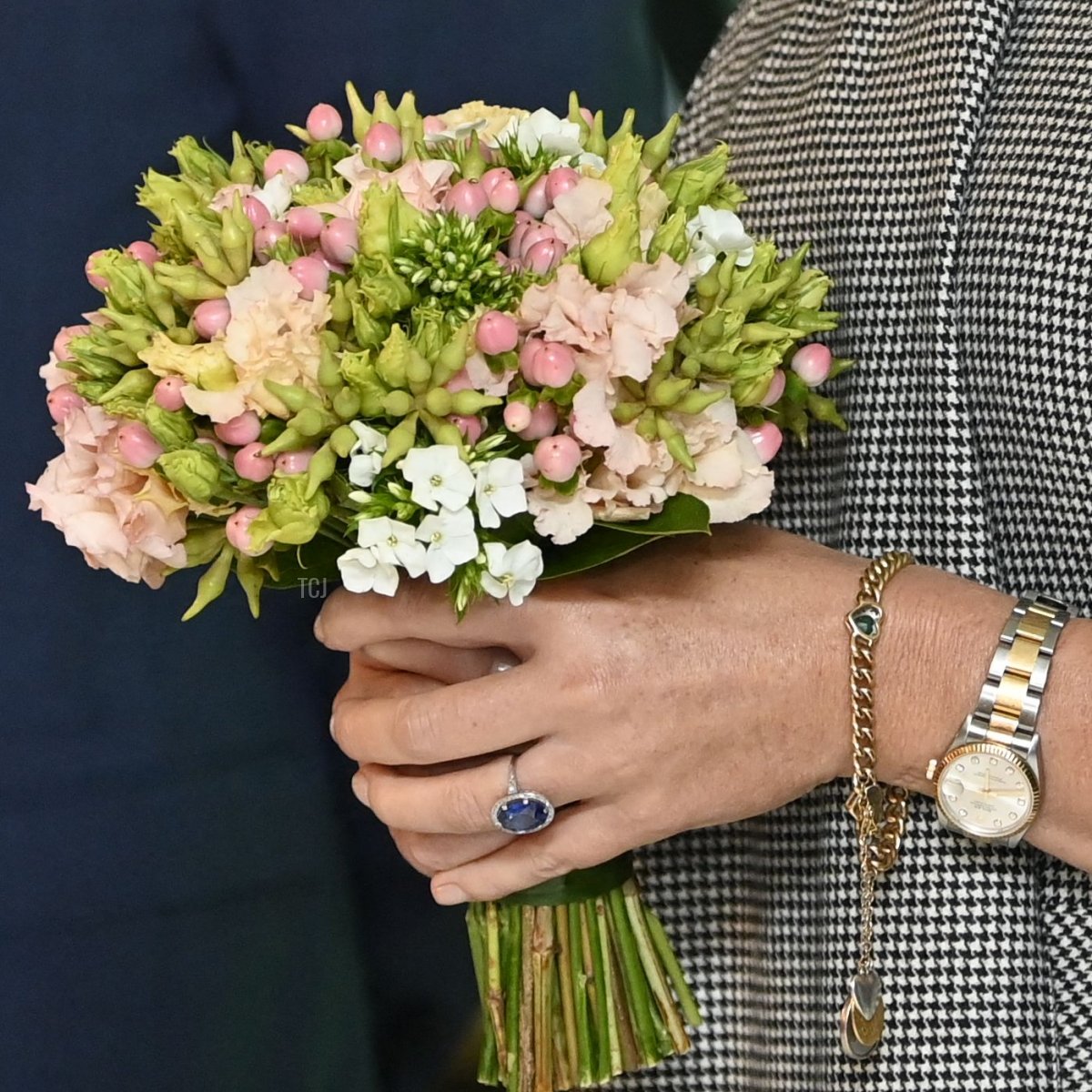 Queen Mathilde during a royal visit to the new BNP Paribas Fortis headquarters in Brussels on September 28, 2022