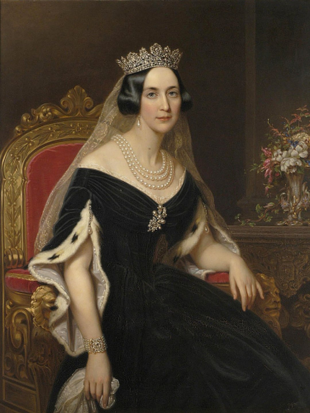 Giuseppina di Svezia e Norvegia, ca. 1858 di Axel Nordgren