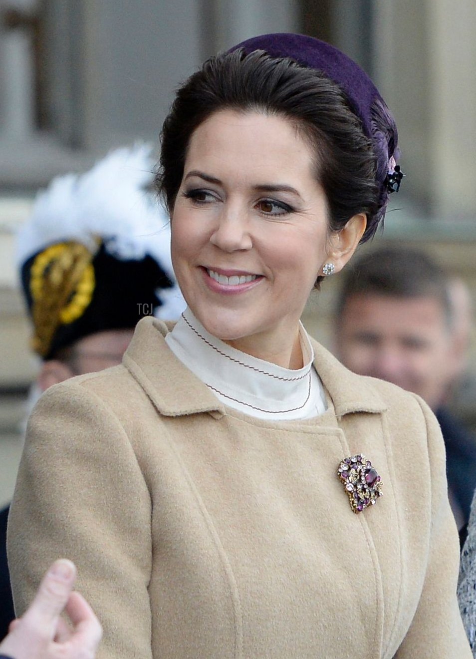 Il Principe ereditario Frederik di Danimarca, il Principe Alberto di Monaco, la Principessa ereditaria Mary di Danimarca, Dorrit Moussaieff, moglie del Presidente islandese Olafur Ragnar Grimsson (R) partecipano alle celebrazioni per il 70° anniversario del Re Carlo Gustaf di Svezia a Stoccolma il 30 aprile 2016