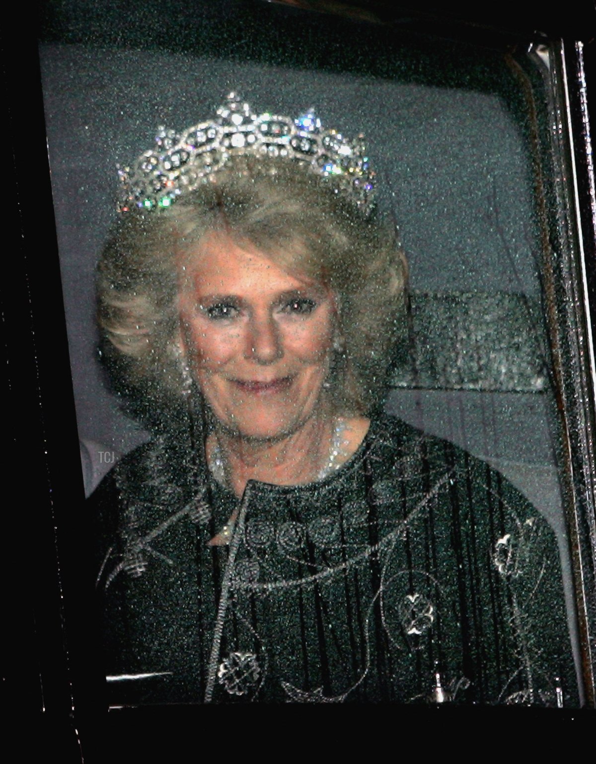 Camilla, Duchessa di Cornovaglia arriva a Buckingham Palace per un banchetto di stato offerto da sua maestà la Regina Elisabetta II per il presidente del Brasile, Sua Eccellenza il signor Luiz Inacio da Silva e sua moglie Senhora Marisa Leticia Lula da Silva durante la loro visita di stato nel Regno Unito il 7 marzo 2006 a Londra, Inghilterra