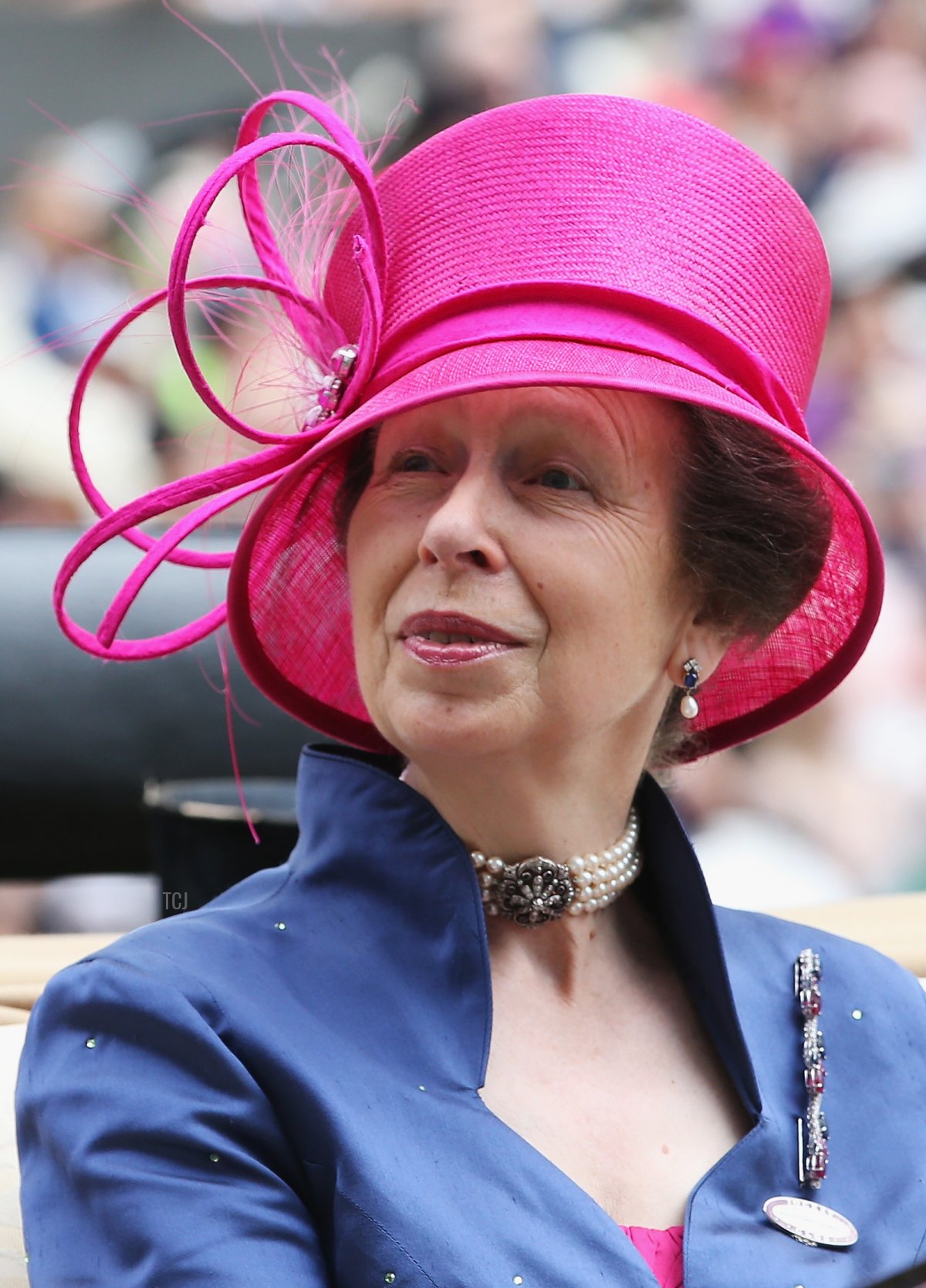 Anna, Principessa Reale durante la Processione Reale nel terzo giorno del Royal Ascot all'Ascot Racecourse il 19 giugno 2014 ad Ascot, Inghilterra