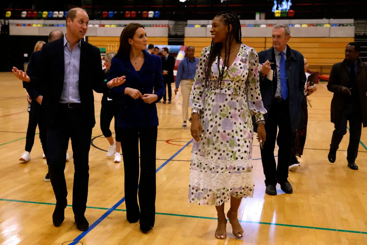 William, Prince of Wales, e Catherine, Princess of Wales, visitano il Copper Box Arena per il decimo anniversario di Coach Core a Londra il 13 ottobre 2022