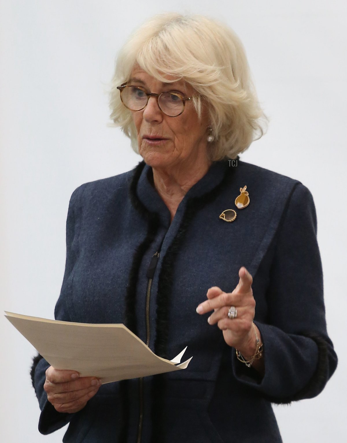 Camilla, Duchess of Cornwall speaking during a visit to Bousfield Primary School to celebrate World Book Day on March 5, 2020 in London, England