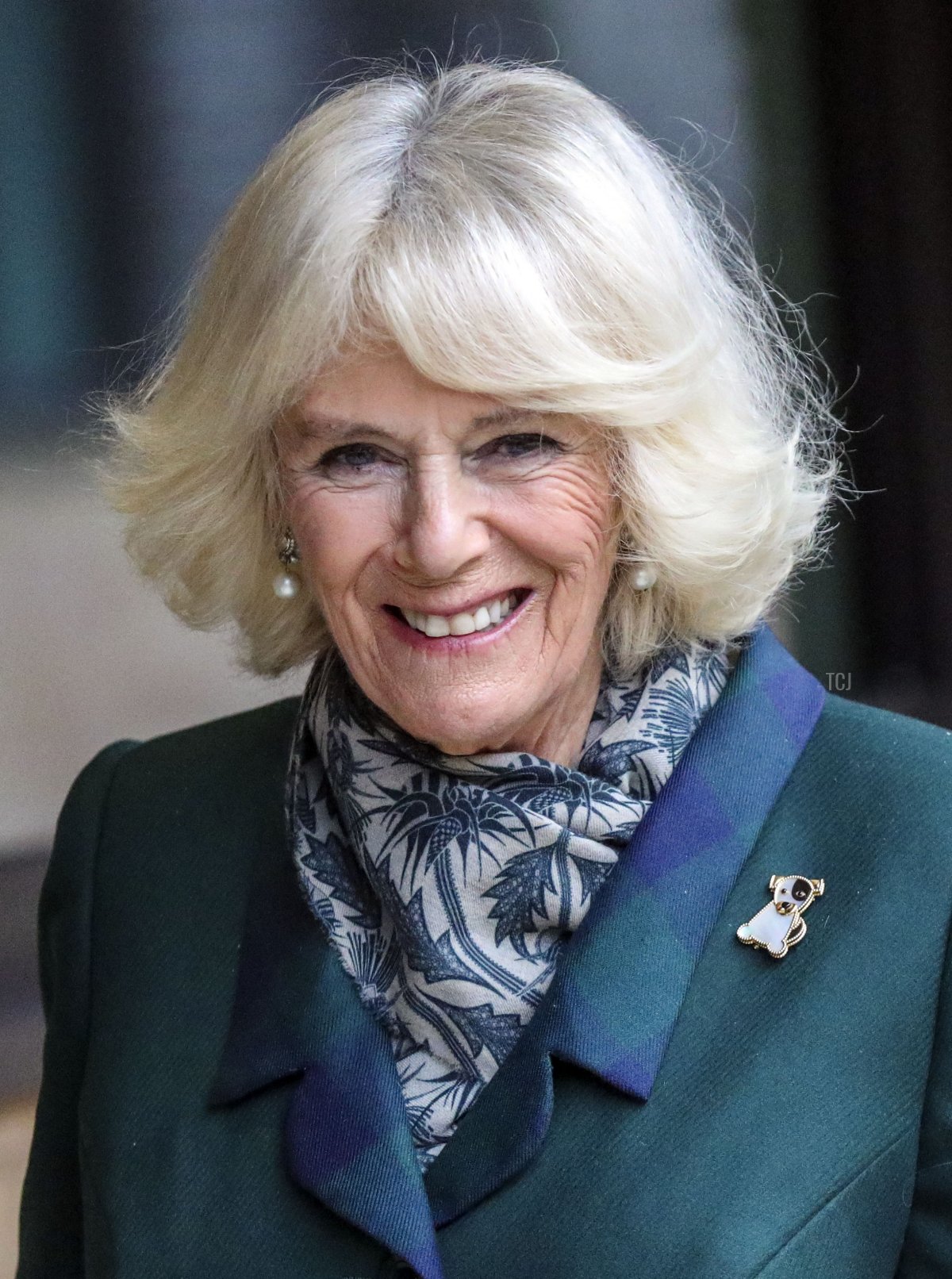 Camilla, Duchess of Cornwall visits the Battersea Dogs and Cats Home to open the new kennels and thank the centre's staff and supporters on December 9, 2020 in Windsor, United Kingdom