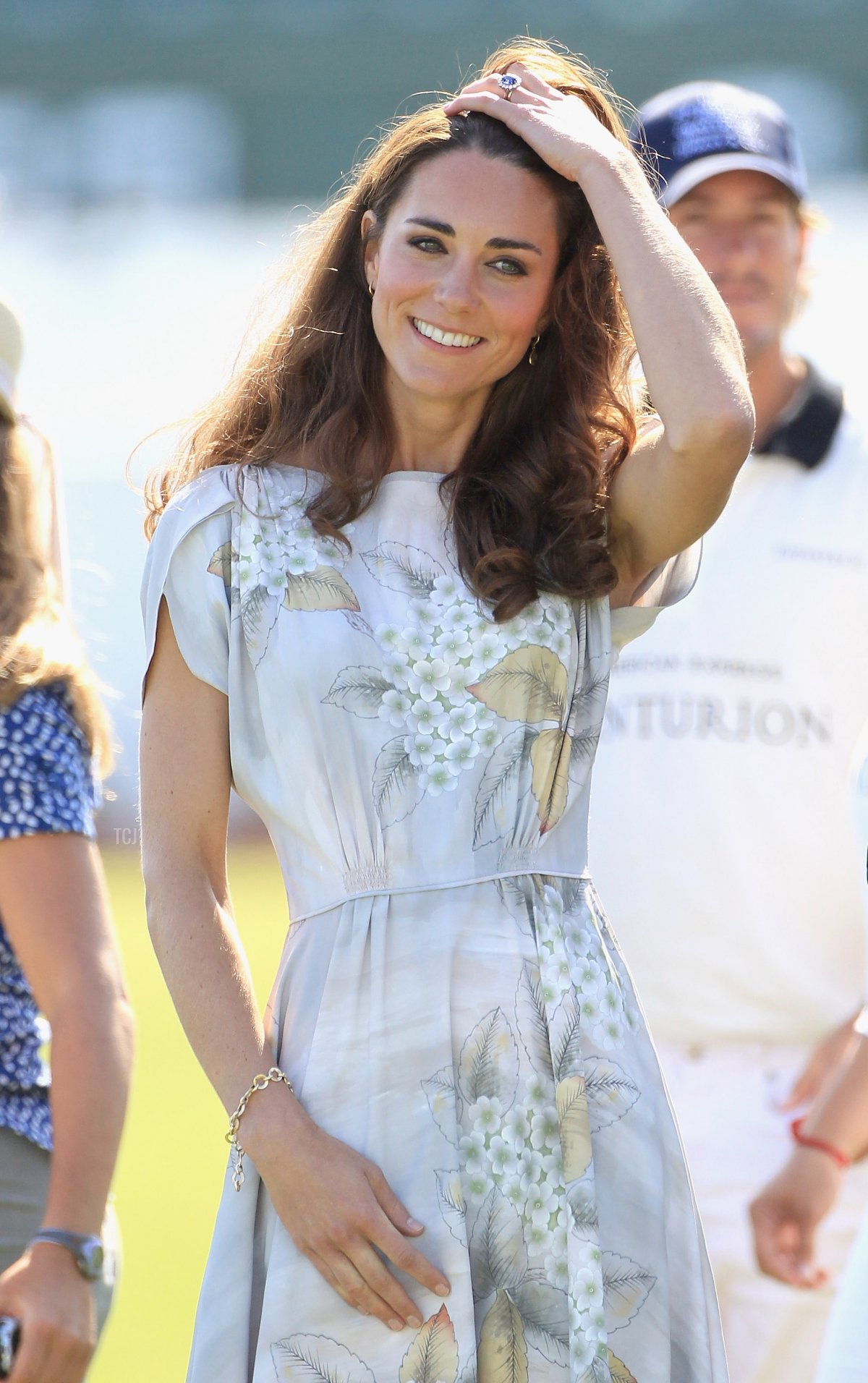 Catherine, Duchessa di Cambridge arriva al Foundation Polo Challenge al Santa Barbara Racquet and Polo Club il 9 luglio 2011 a Santa Barbara, California