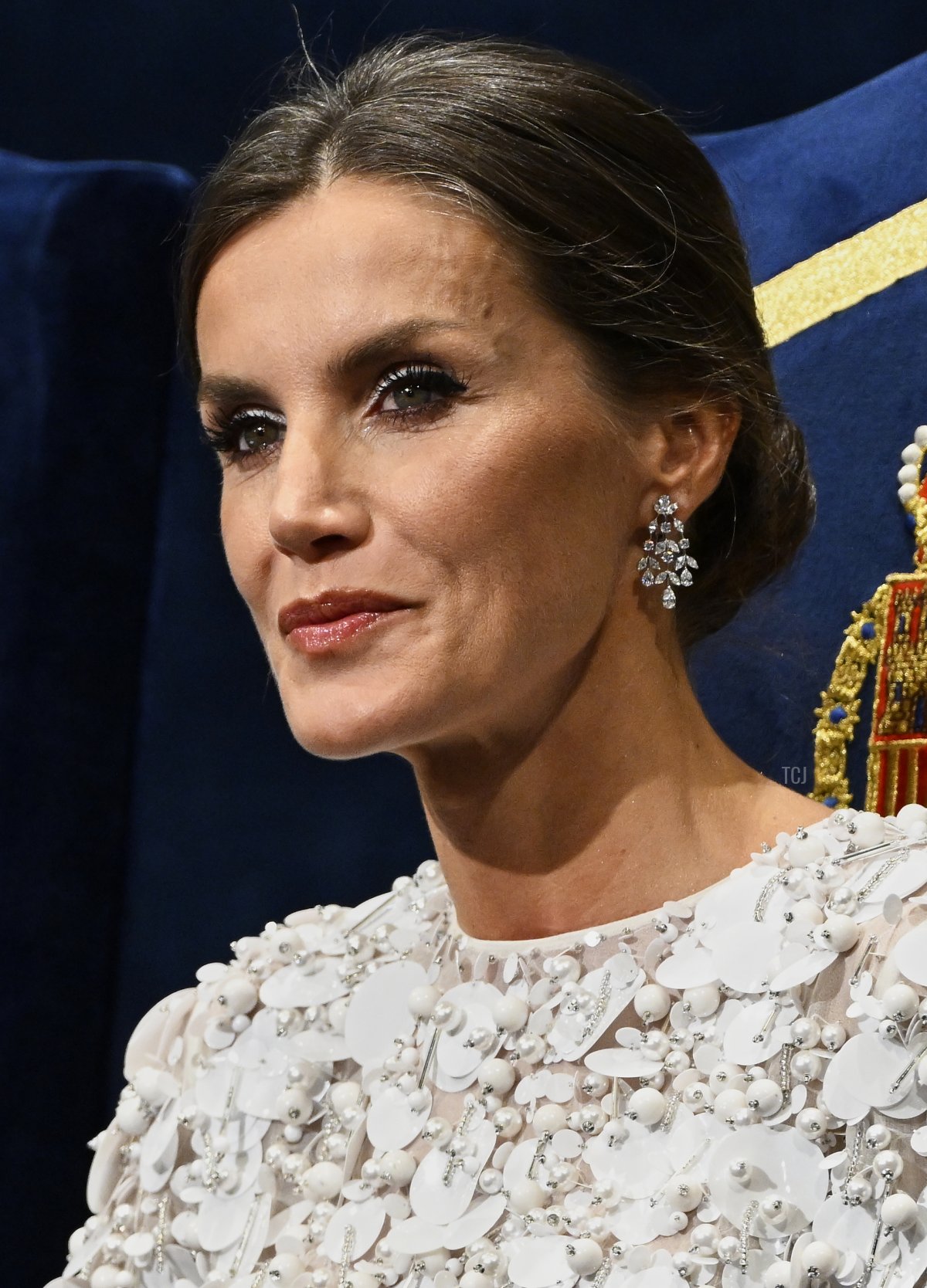 La Regina Letizia di Spagna partecipa alla cerimonia dei Premi 'Princesa De Asturias' presso l'Arena di Oviedo il 28 ottobre 2022 in Oviedo, Spagna