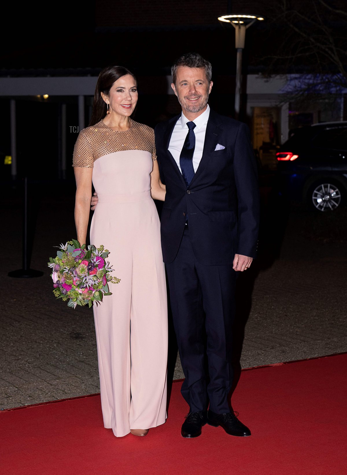 Il Principe Ereditario Frederik e la Principessa Mary arrivano per la cerimonia di premiazione della Coppia del Principe Ereditario 2022 per risultati in arte, cultura e lavoro sociale a Ringsted, Danimarca, il 5 novembre 2022